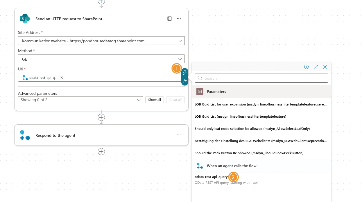Tool 2 HTTP request
setup