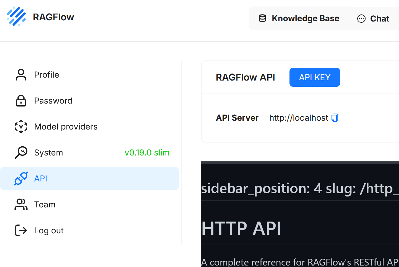 RAGFlow API Key