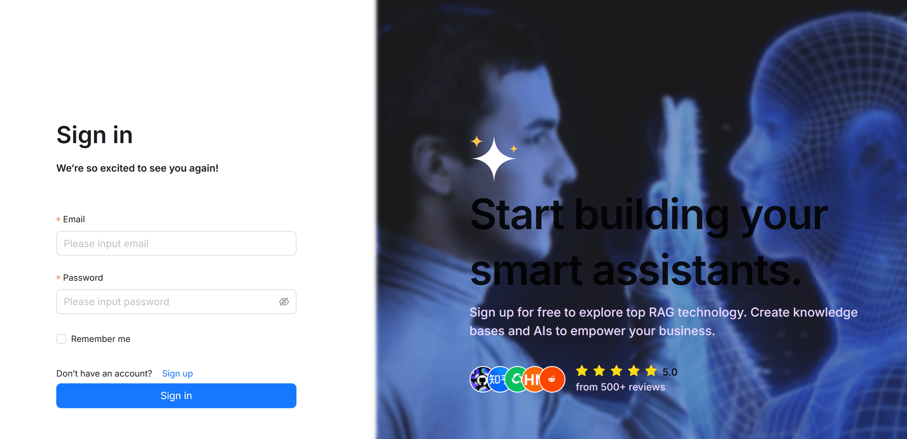 RAGFlow Login